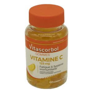 VITASCORBOL Gommes Vitamine C Bte/60 - Fatigue et Système Immunitaire