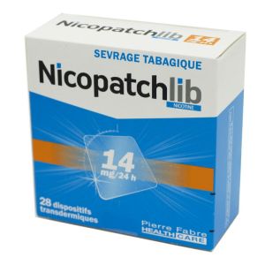 Nicopatchlib 14 mg, dispositif transdermique transparent - B/28