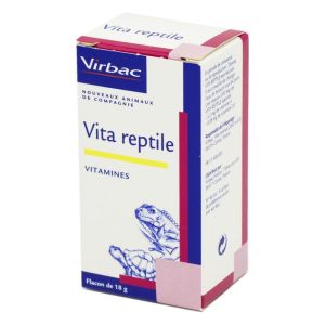 VITA REPTILE Vitamines - Equilibre Nutritionnel des Tortues, Lézards, Iguanes - Fl/18g