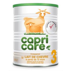 PEDIACT CAPRICARE 3 - Lait de Chèvre de Croissance en Poudre pour Nourrissons à partir de 12 Mois -