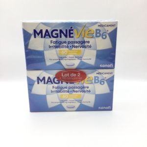MagnéVie B6 100 mg/10 mg, 60 comprimés - pelliculés - Lot de 2 - 3400949890545
