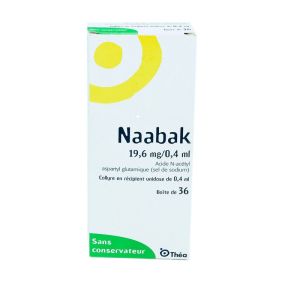 Naabak collyre, 36 unidoses 0,4 ml