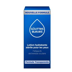 OMEGA Gouttes Bleues 10ml - Lotion Hydratante Stérile pour les Yeux