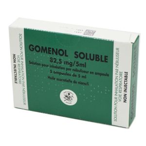 Gomenol Soluble, solution pour inhalation - 5 ampoules de 5 ml