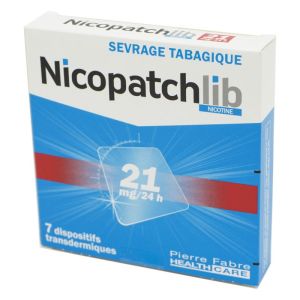 Nicopatchlib 21 mg, dispositif transdermique transparent - B/7