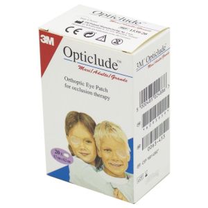 OPTICLUDE Adulte Enfant Maxi 5.7 x 8.2 cm - Pansement Orthoptique Occlusif - Bte/20 - 3M SANTE