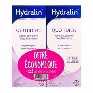 Hydralin Quotidien gel lavant 2x200ml