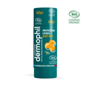 DERMOPHIL INDIEN PHYTO BIO Protection Lèvres Goût Miel 4g - Hydrate, Protège, Nourrit