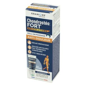 CHONDROSTEO+ Fort Articulations Roll-on 50ml - Effet Froid Intense - Articulations, Muscles