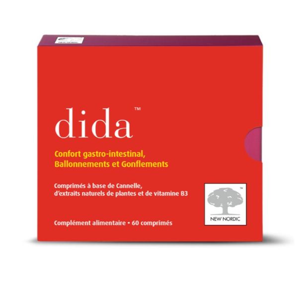 DIDA 60 Comprimés - Complément Alimentaire à Visée Intestinale - Ballonnement, Flatulence