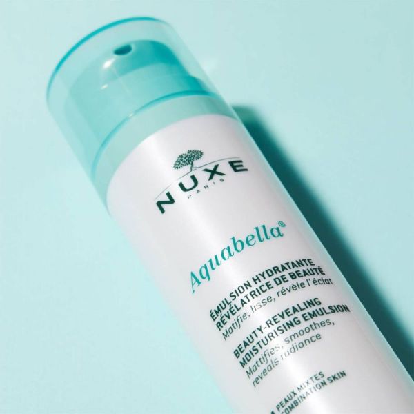 NUXE Aquabella Emulsion Hydratante Révélatrice de Beauté - Soin Visage des Peaux Mixtes - 50ml