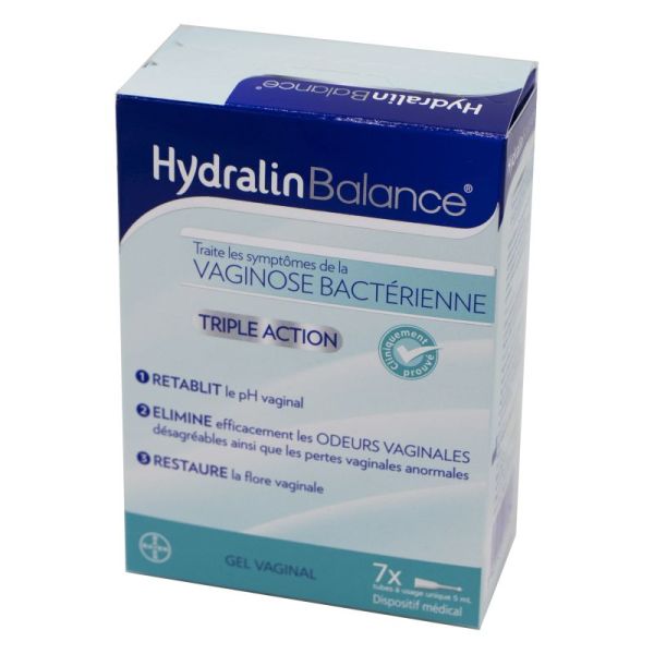 HYDRALIN BALANCE 7x 5ml - Gel Vaginal - Symptômes de la Vaginose Bactérienne
