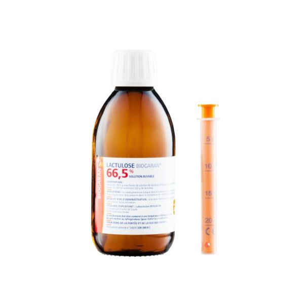 Lactulose Biogaran 66,5%, solution buvable - Flacon 200 ml