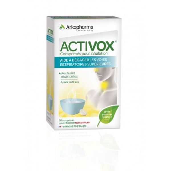 ACTIVOX Comprimés pour Inhalation aux Huiles Essentielles - Aide à dégager les Voies Respiratoires S