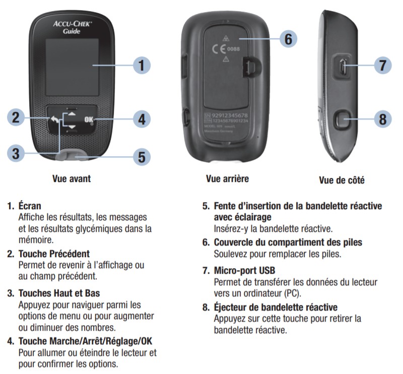 ACCU CHECK GUIDE - Kit Lecteur de Glycémie sans Codage