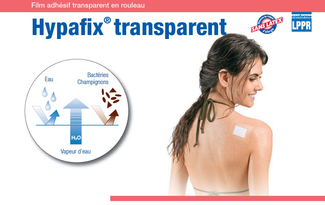 Bsn Medical - HYPAFIX TRANSPARENT 10m x 15cm - Film Adhésif Transparent en  Rouleau - 4042809198973