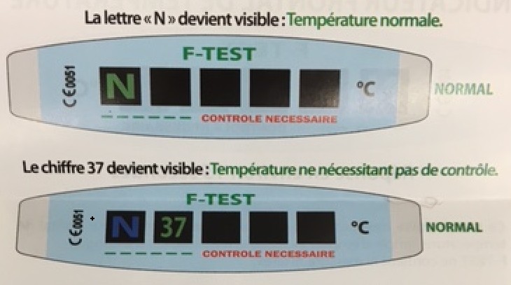 THERANOL DEGLAUDE - F TEST FRONTAL - Indicateur Frontal de Température