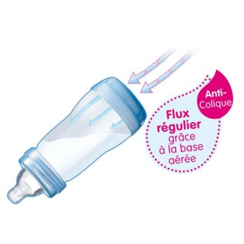 MAM, Biberons Easy Start anti-colique 2+ mois (2 x 260 ml) Blush – Lot de  2, avec tétine en silicone débit 2 idéals pour l'allaitement mixte – pour