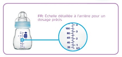 MAM Biberon VERRE 260 ml Motif arbre + tétine débit 2 -  Pharma-Médicaments.com