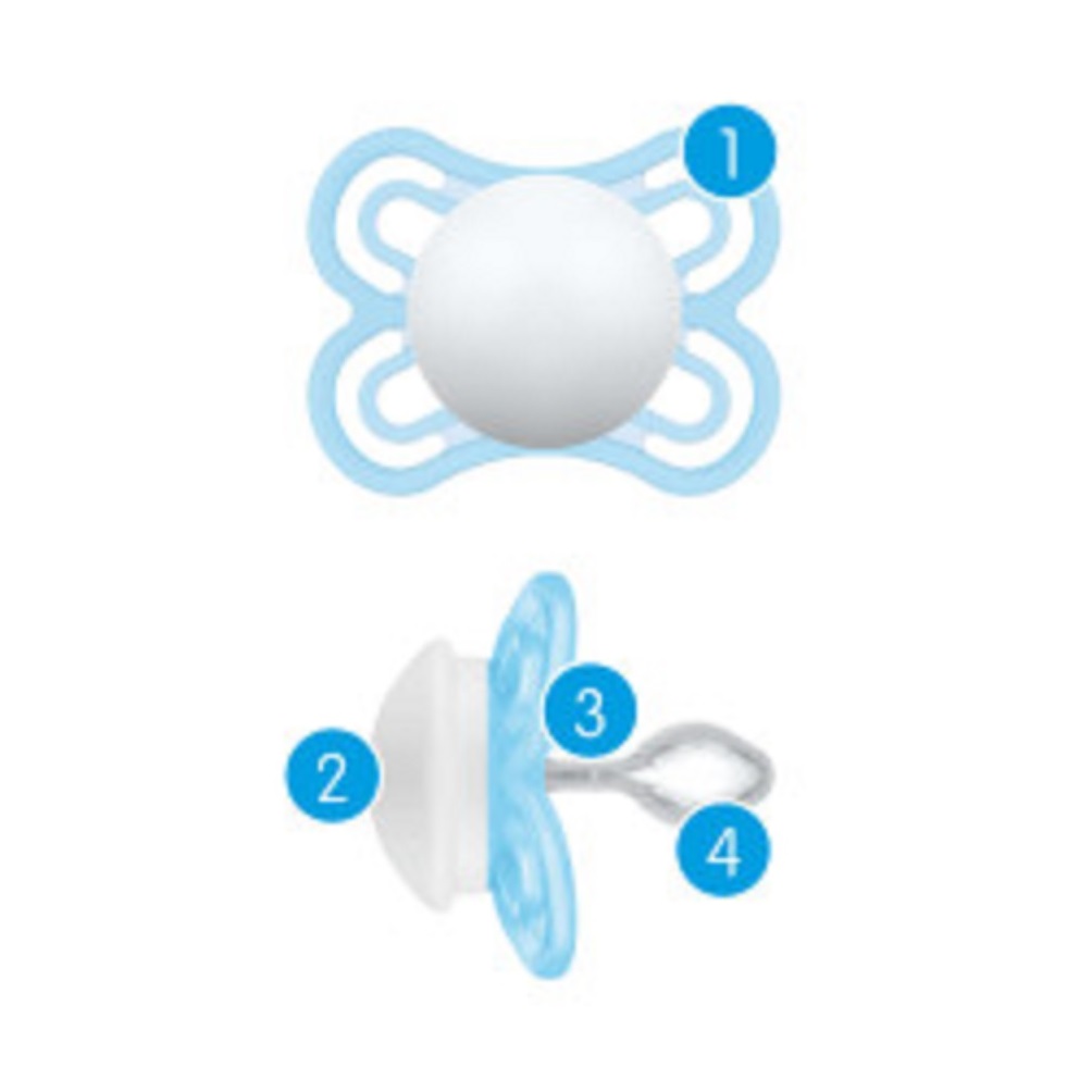 MAM Tétine anatomique - Débit 3 Rapide - Silicone - Lot de 2 - Transparent  - Achat & prix