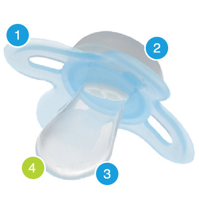 Sucette en silicone haut de gamme pour bébé, sucette confort pour