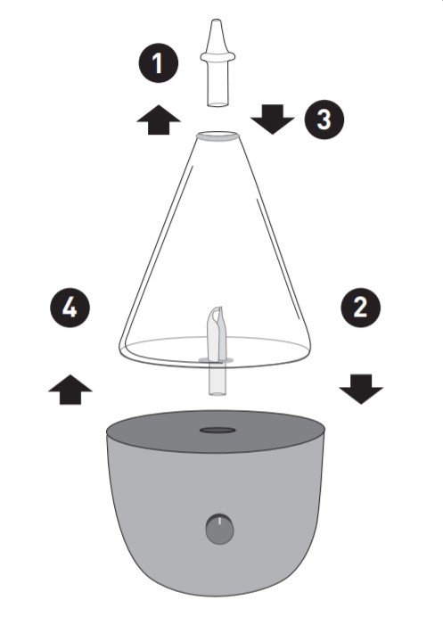 PURESSENTIEL DIFFUSEUR À NÉBULISATION EN BOIS NATUREL POUR HUILES  ESSENTIELLES