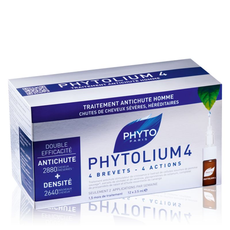 PHYTOSOLBA - PHYTOLIUM 4 - Traîtement anti-chute - Fiole/3,5ml x 12