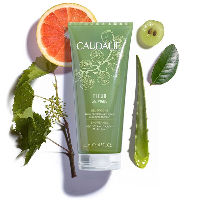CAUDALIE Gel Douche Fleur de Vigne 200ml Peaux Sensibles et Délicates