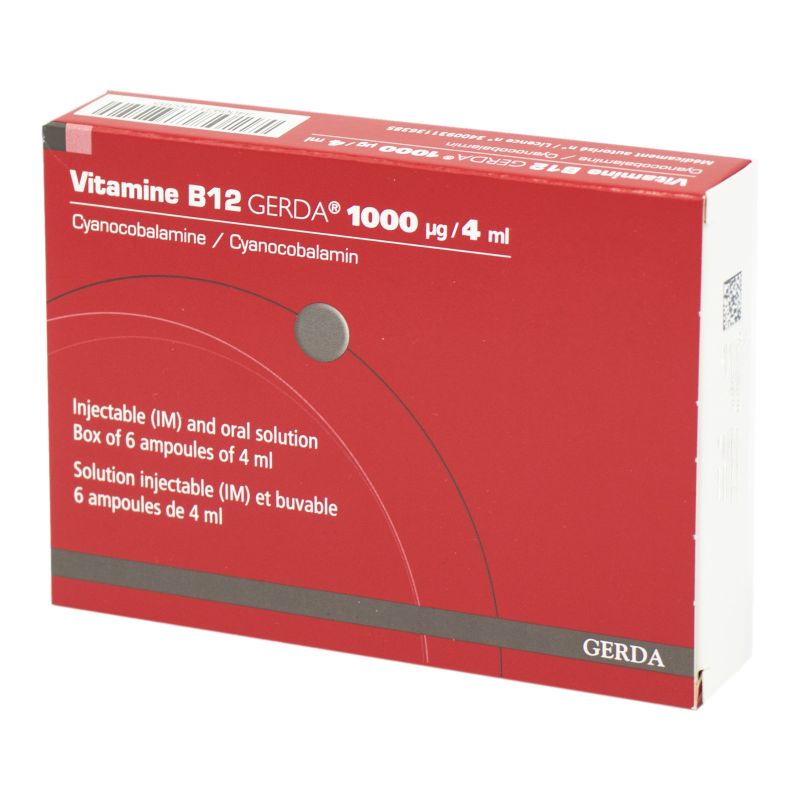 VITAMINE B12 GERDA 1000 µg Ampoules Pharmacie du Centre 80300 ALBERT 3