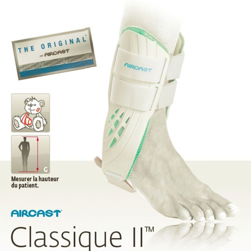 Attelle Cheville Aircast Airsport - Compression Entorse - Pied Droit Taille XS