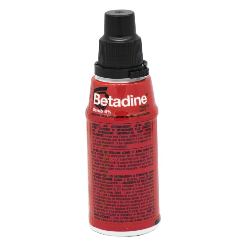 BETADINE ROUGE SCRUB solution antiseptique moussante MEDA PHARMA Pharm