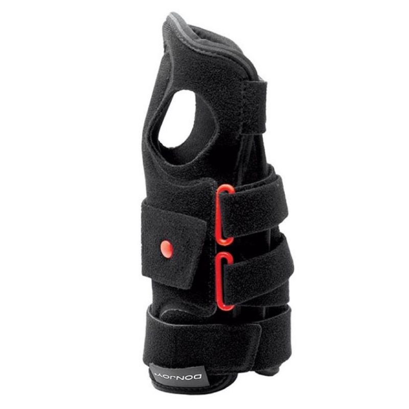 ATTELLE STATIQUE DE POIGNET AVEC SUPPORT POUCE ROUGE SANS TAILLE (TISSU AIRTEX) | SUPPORTS POUR MAIN – BRAS - EPAULE | Orthopedic Products