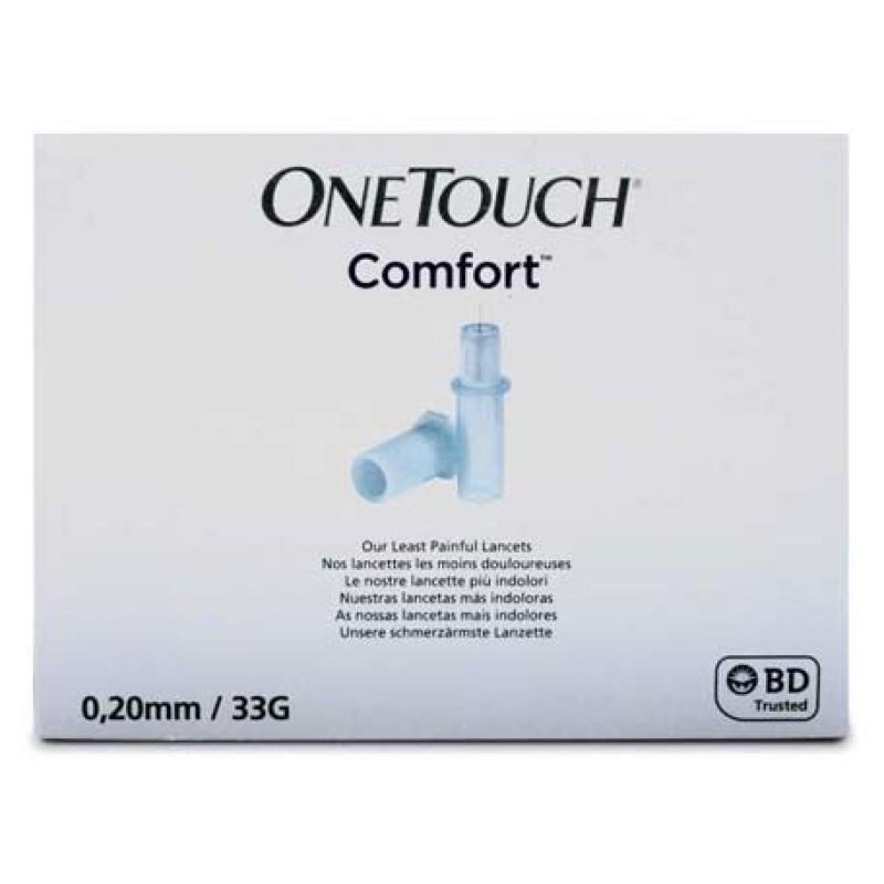 LIFESCAN Comfort Lancettes Lancettes Stériles Fines 0.20m