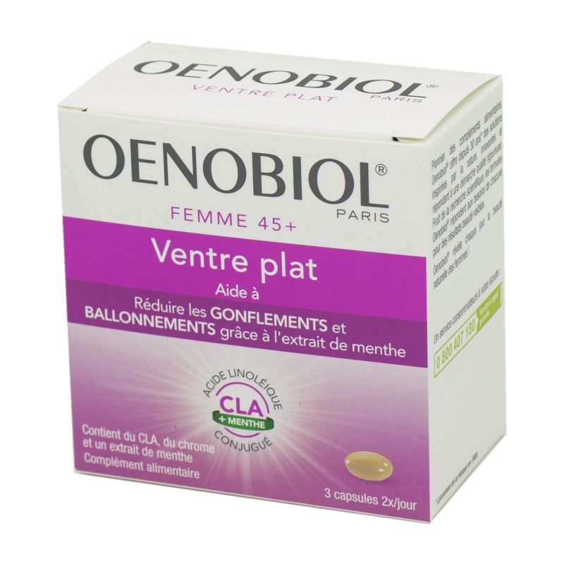 OENOBIOL FEMME 45+ Ventre Plat  Complément Alimentaire Aidant à Rédui