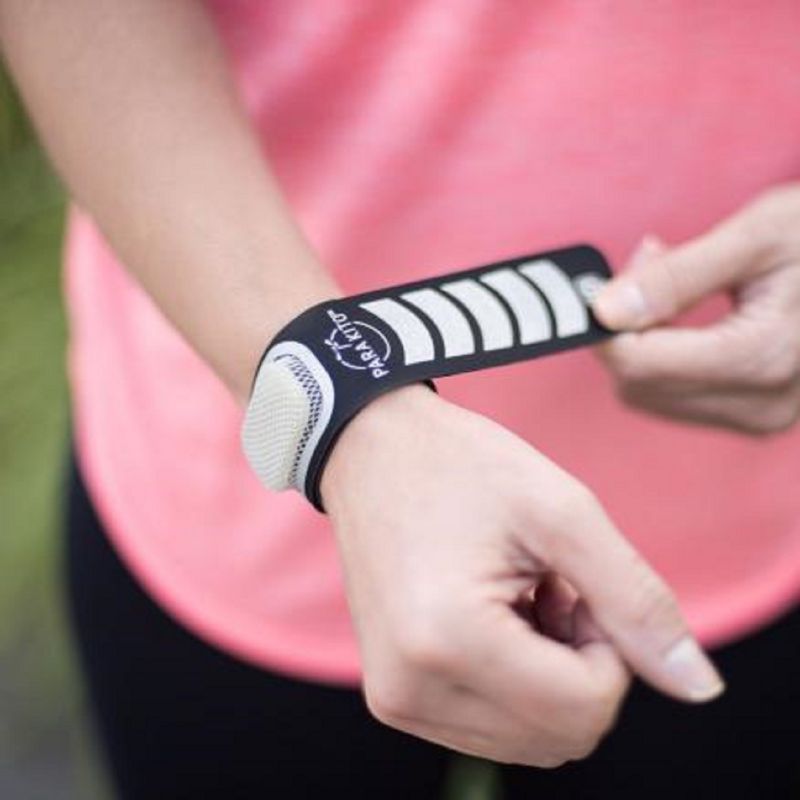 PARAKITO SPORT Bracelet NOIR Bracelet Anti Moustique Rechargeable