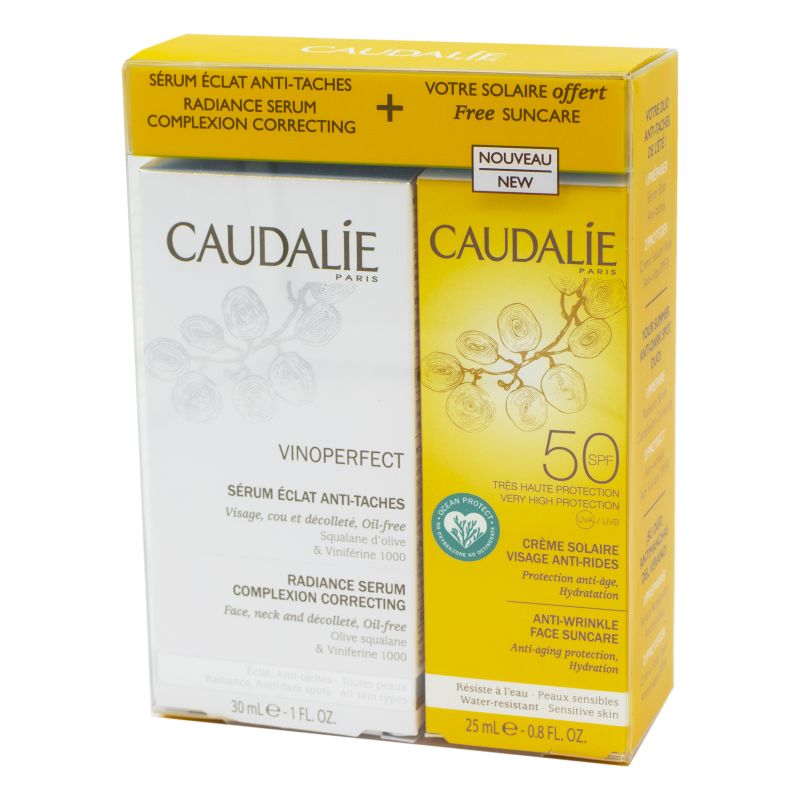 CAUDALIE Coffret VINOPERFECT 1 Sérum Eclat Anti Taches 30ml + OFFERT