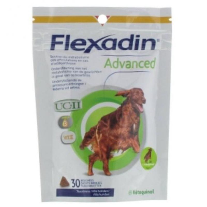 VETOQUINOL FLEXADIN ADVANCED 30 Bouchées Complément