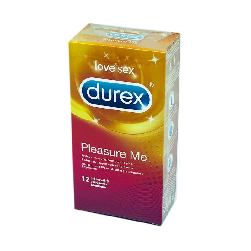 DUREX LOVE SEX - DUREX PLEASURE ME Bte/12 - Préservatif Perlé Nervuré