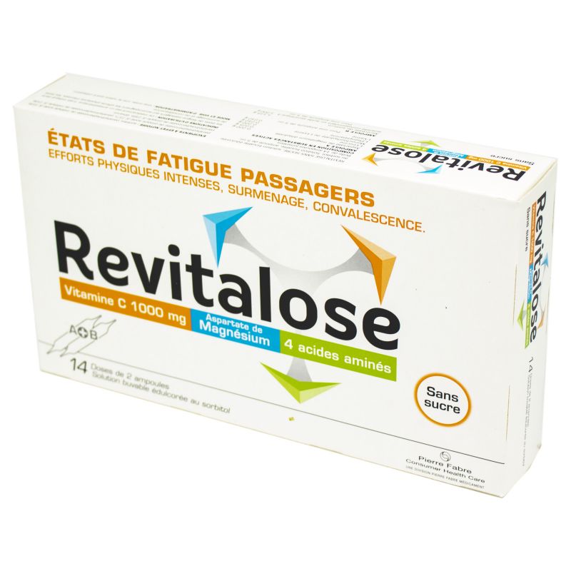 REVITALOSE sans sucre, 14 ampoules Pharmacie du Centre 80300 ALBERT 33