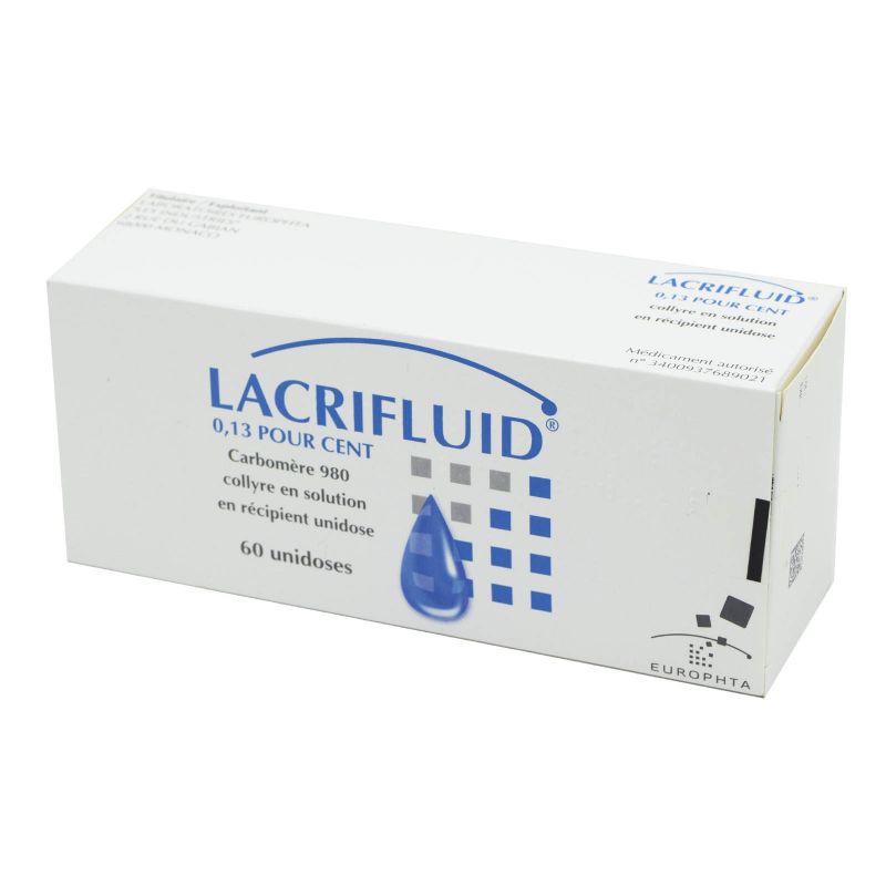 Lacrifluid 0.13 % collyre en solution Carbomère 980 - 60 unidoses ...