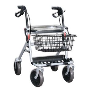 BETTERLIFE le Rollator 4 Roues Pliant, Réglable en Hauteur avec Panier, Tablette, Porte-Canne