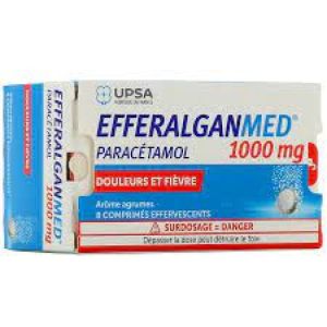 Efferalgan 1000 mg, agrumes - 8 comprimés effervescents