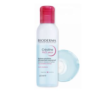 BIODERMA Créaline H2O Yeux Biphase Micellaire 125ml - Nettoyage et Démaquillage