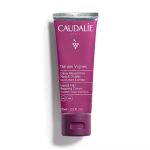 CAUDALIE Thé des Vignes Crème Réparatrice Mains et Ongles 75ml - Nourrit, Répare, Protège