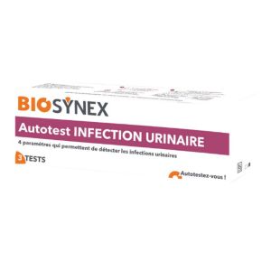 EXACTO 3 Tests Infection Urinaire - Autotest 4 Paramètres : Leucocytes, Nitrites, Sang, Protéines