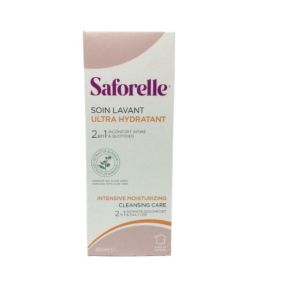 SAFORELLE 250ml Soin Lavant Ultra Hydratant - Sécheresse Intime, Muqueuses - Bardane, Aleo Vera