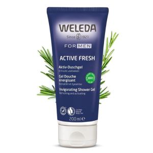 WELEDA BIO HOMME Gel Douche Energisant Active Fresh 200ml - Rafraîchit et Dynamise