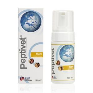 PEPTIVET FOAM 100ml - Mousse Eudermique pour la Peau - Chat, Chien