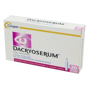 Dacryoserum, solution pour lavage ophtalmique - 20 unidoses de 5ml