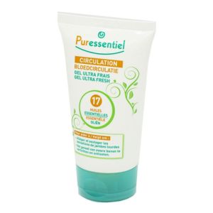 PURESSENTIEL CIRCULATION Gel Ultra Frais aux 17 Huiles Eseentielles - Jambes Lourdes - T/125ml